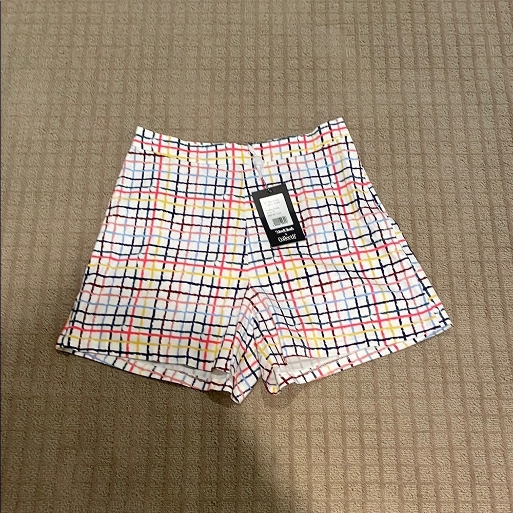 ModCloth Watercolour Gingham Shorts
